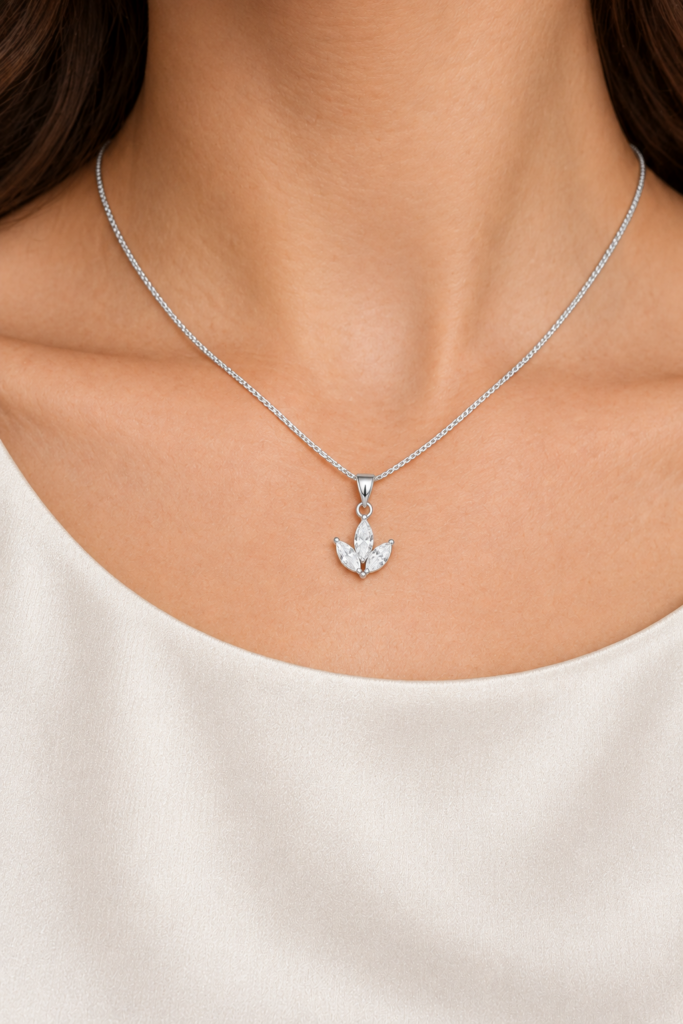 Kette „Liliane“ aus 925er Sterling Silber mit Zirkonia